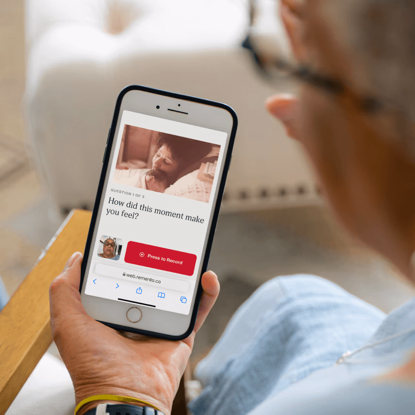 Screenshot showing a user selecting a prompt