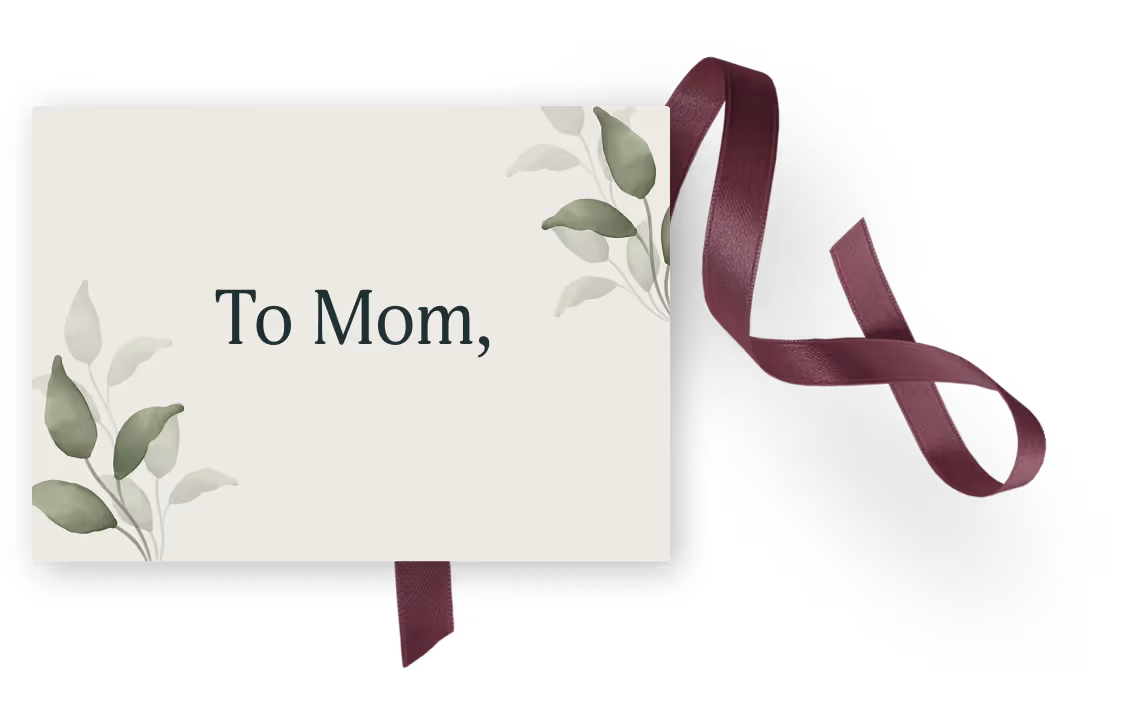 An image of the printed Remento gift card