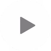 Gray play button icon in a white circular background.